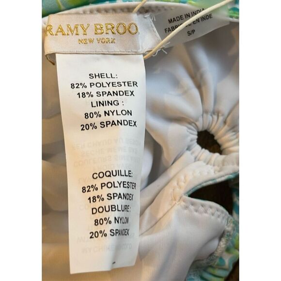 RAMY BROOK Floral Halter One Piece Swimsuit in White Multi NWT Size Small - Picture 5 of 7